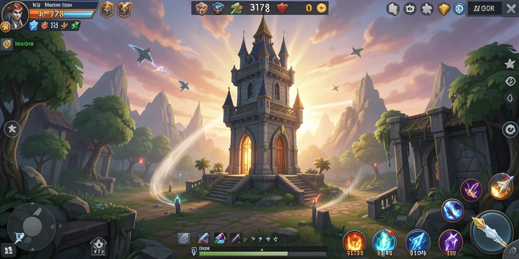 Gameplay menegangkan di Tower Defense 3178.