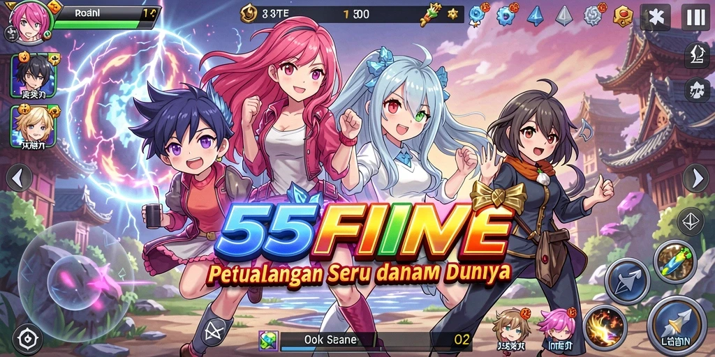 Tampilan visual yang menarik dan karakter Anime yang beragam.