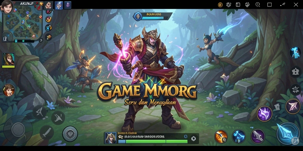 Tampilan menarik dari gameplay AKUNJP di dunia fantastis.