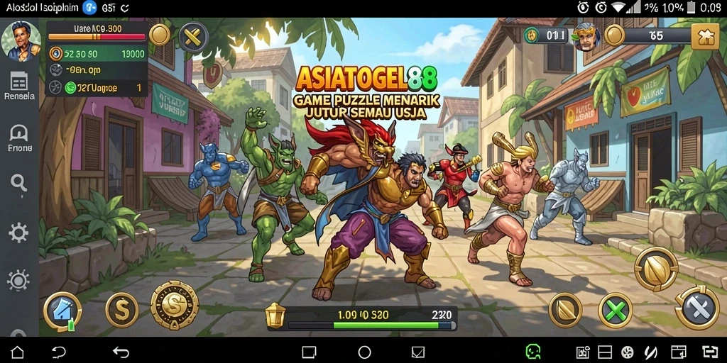Tampilan gameplay menarik dari ASIATOGEL88 yang menantang.