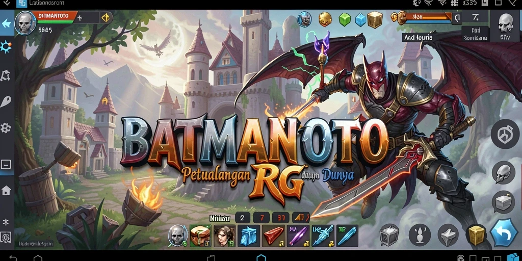 Tangkapan layar menampilkan aksi seru dalam permainan RPG BATMANTOTO.