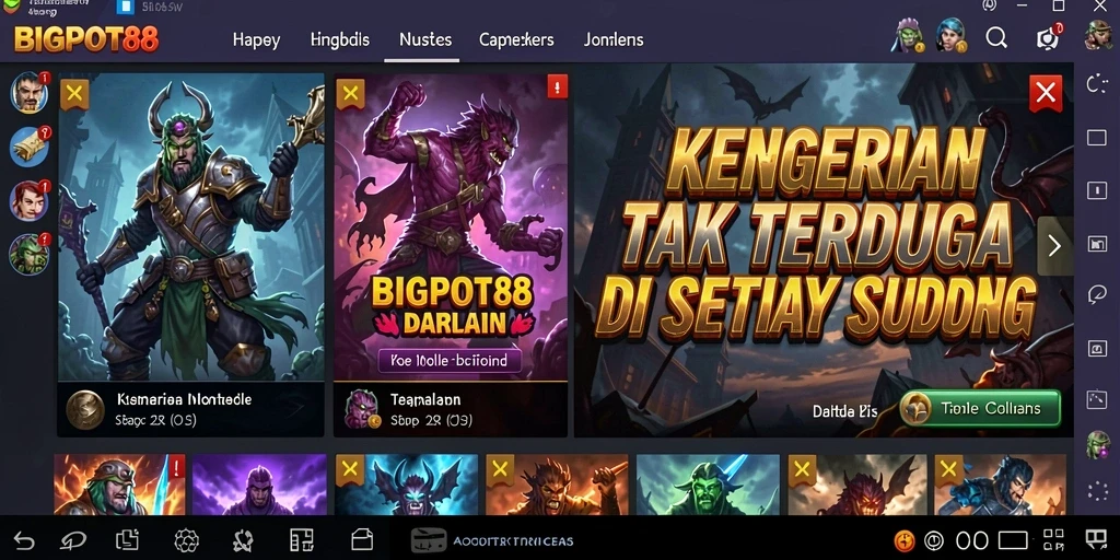 Gameplay mencekam di dunia kegelapan dan misteri.