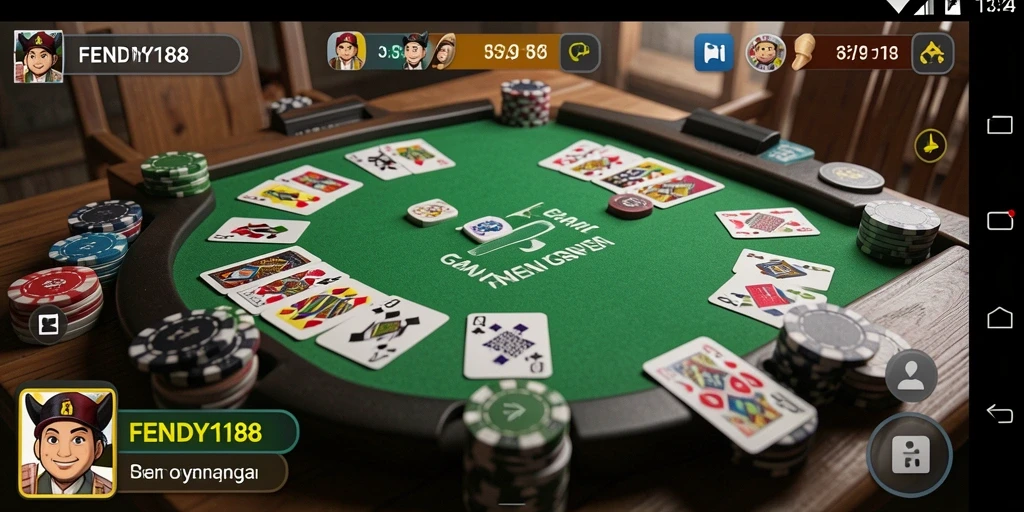Tampilan gameplay Gaple yang seru di FENDY188.