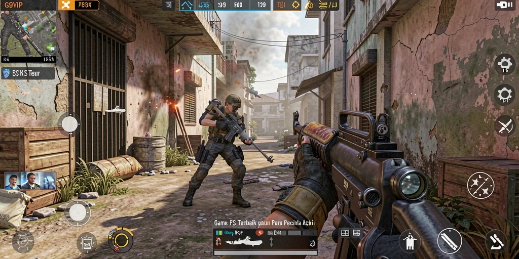 Tangkapan layar G9VIP yang menunjukkan aksi gameplay mendebarkan.