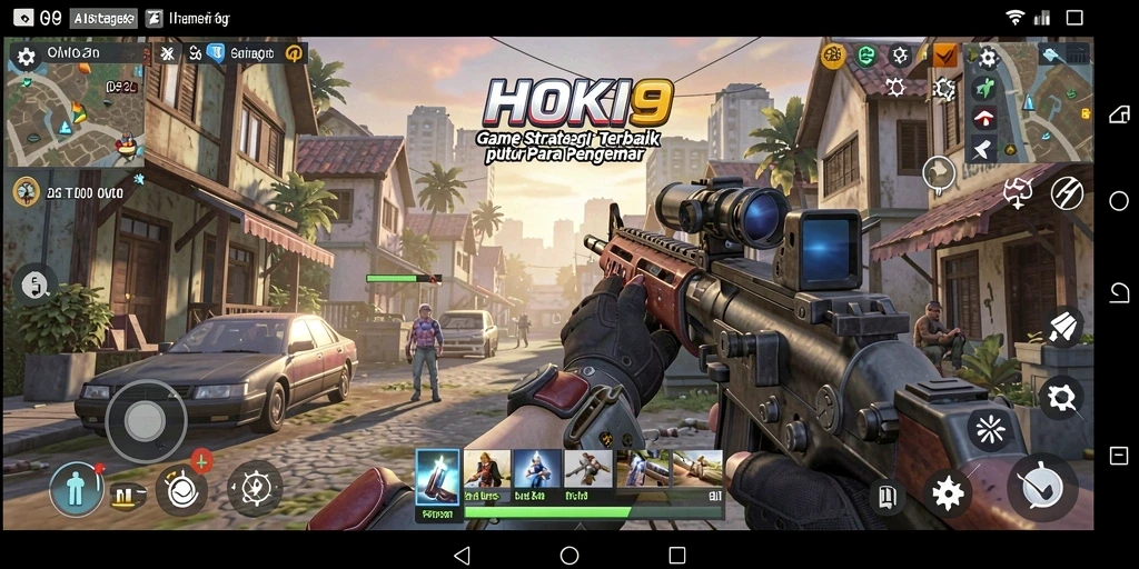 Gameplay HOKI9 menampilkan strategi dan pertempuran yang intens.