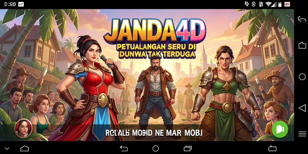 Gameplay menegangkan dan seru dari JANDA4D