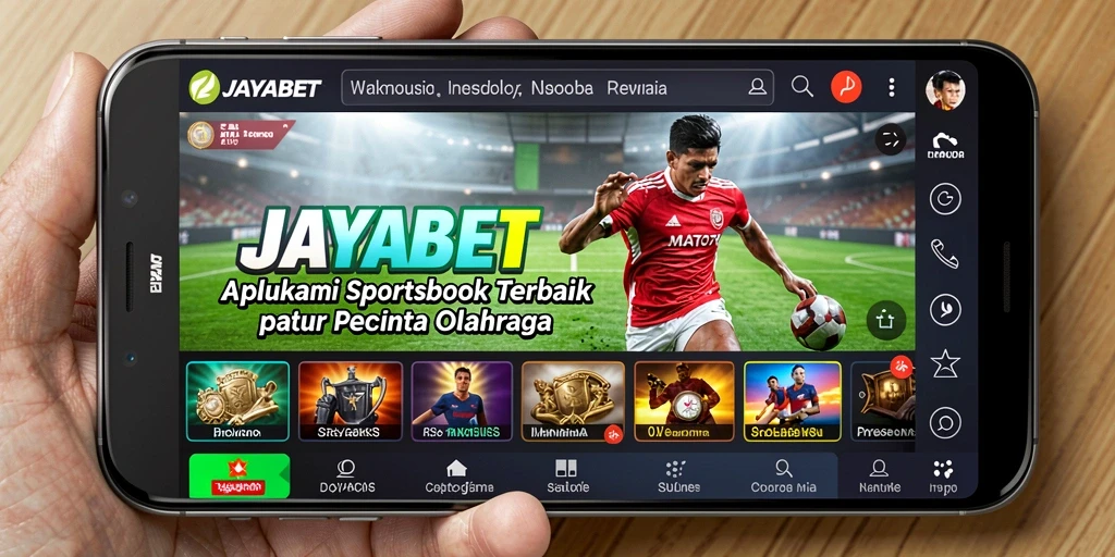 Tampilan antarmuka JAYABET yang menarik dengan berbagai opsi taruhan olahraga.