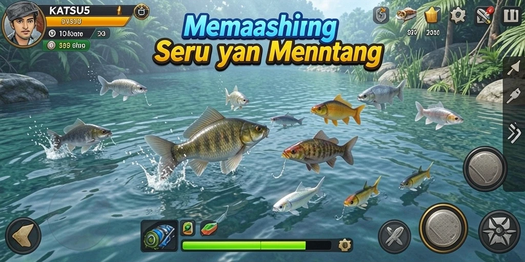 Tangkapan ikan besar dalam gameplay seru KATSU5.