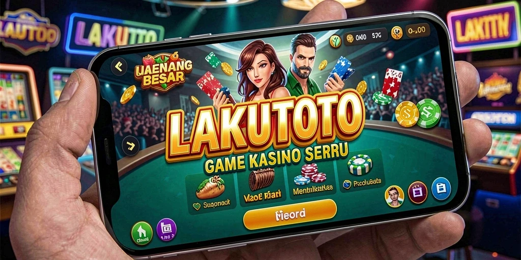 Tampilan gameplay LAKUTOTO dengan berbagai pilihan permainan Kasino.