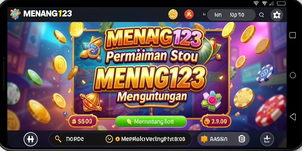 Screenshot utama MENANG123 menampilkan pengalaman gameplay Slot yang menyenangkan.