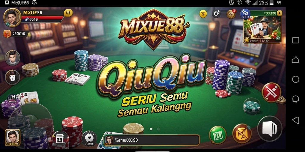 Screenshot gameplay MIXUE88 yang penuh aksi QiuQiu.