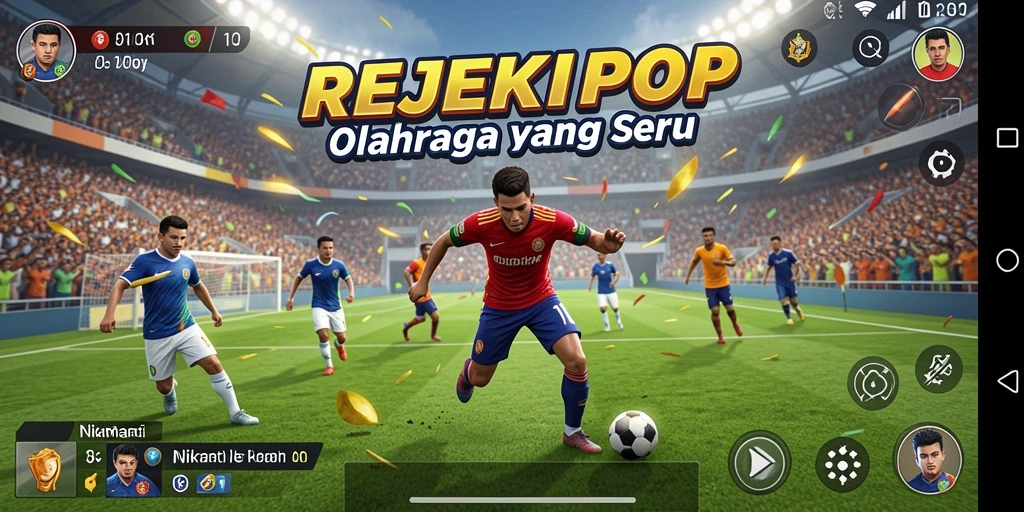 Tampilan gameplay seru dalam berbagai cabang olahraga
