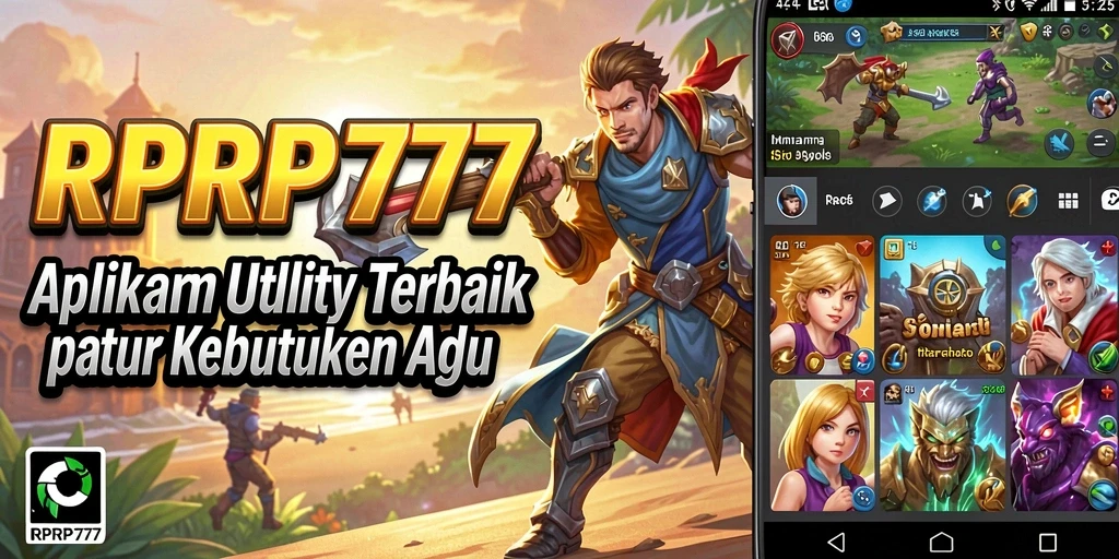 Tampilan utama RPRP777 dengan menu aplikasi Utility yang intuitif.
