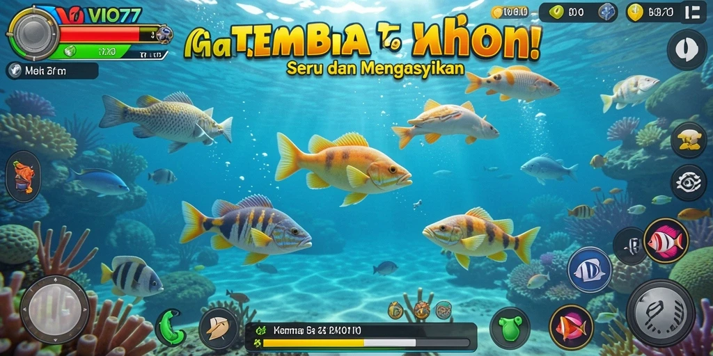 Tampilan gameplay seru di VIO77 Tembak Ikan.