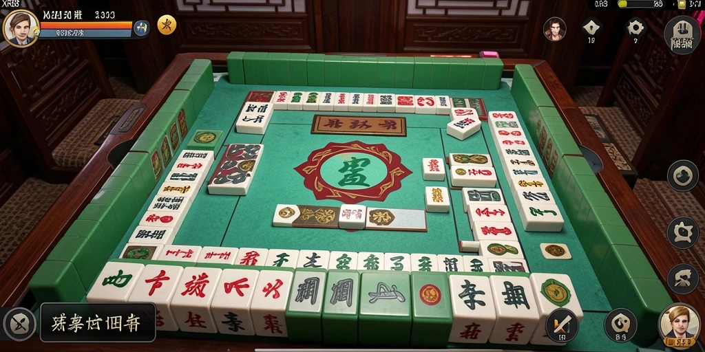 Screenshot permainan Mahjong XR88 yang menampilkan ubin yang berwarna-warni.